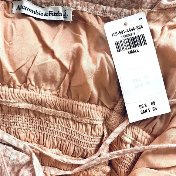 Abercrombie & Fitch Women’s Double-Strap Babydoll Flowy Maxi Dress Size Small - Picture 8 of 8